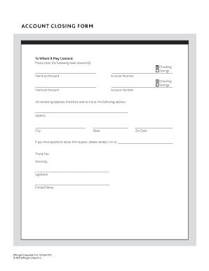 chase account closing form.